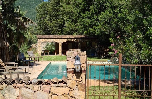 Character house with swimming pool
