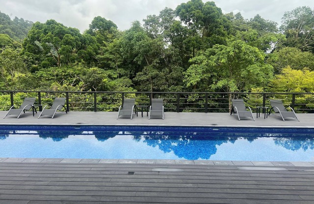 Charming 1-bedroom house with AC, pool, fitness room in wonderful Savegre