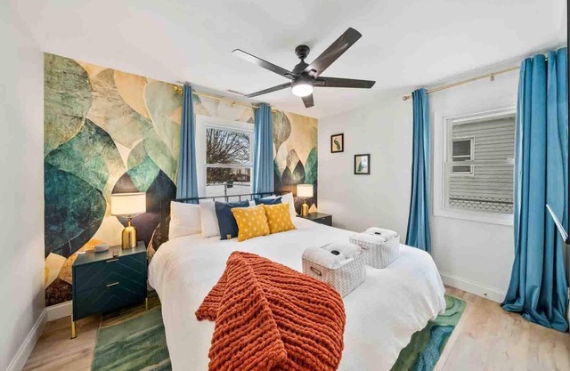 Chic 2BR 5min ND King+Queen Bed Firepit & Grill