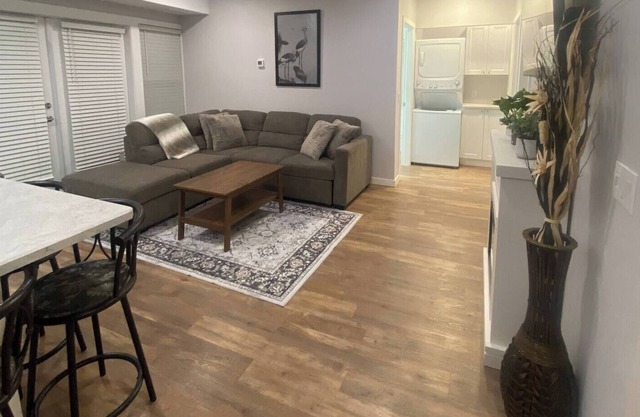 Classy and modern, 2 bedroom suite covered with patio.
