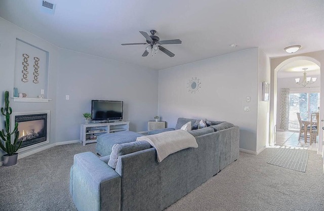 Clean and comfortable end unit, larger than the others