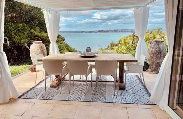 Cliff top beach house with hot tub and plunge pool