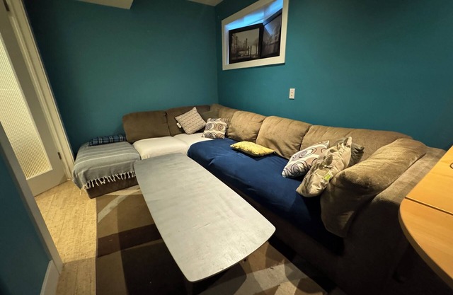 close to stampede, private room and bathroom in the basement, a small living