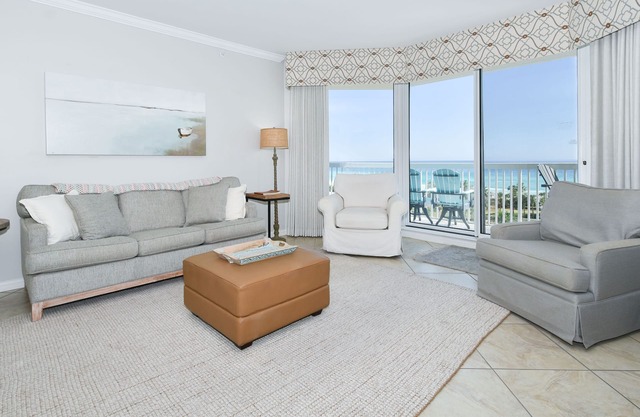 Coastal chic beachfront condo w/updates & private balcony!