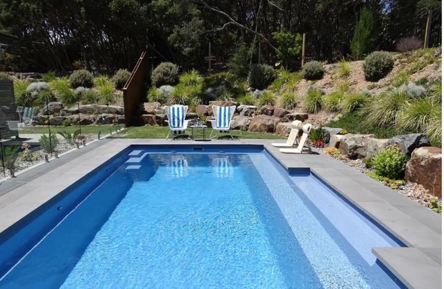 Coastal Retreat in Rye solar pool
