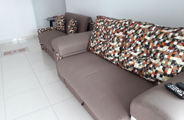 Come and enjoy the best of Praia Grande, in Vila Mirim, rest looking at the sea