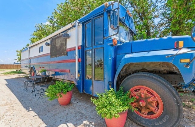 Come stay in our converted school bus/tiny home!