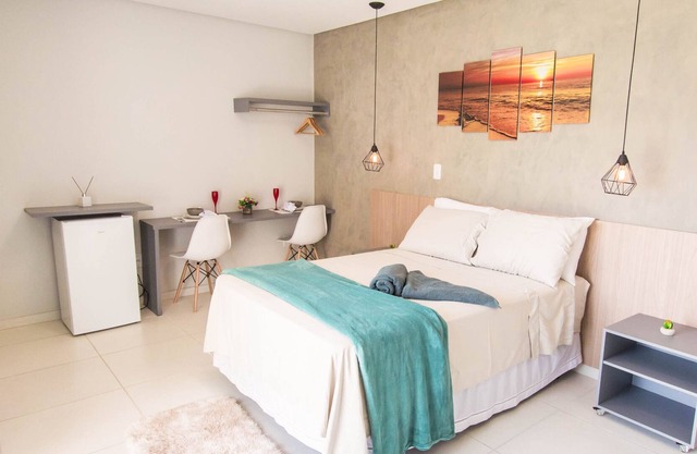 Comfortable|Studio Maré Suites - Praia do Francês | With Redário