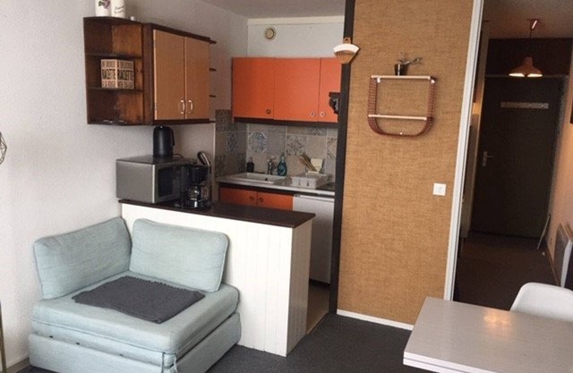 Comfortable studio for 4 with elevator and balcony in Arette
