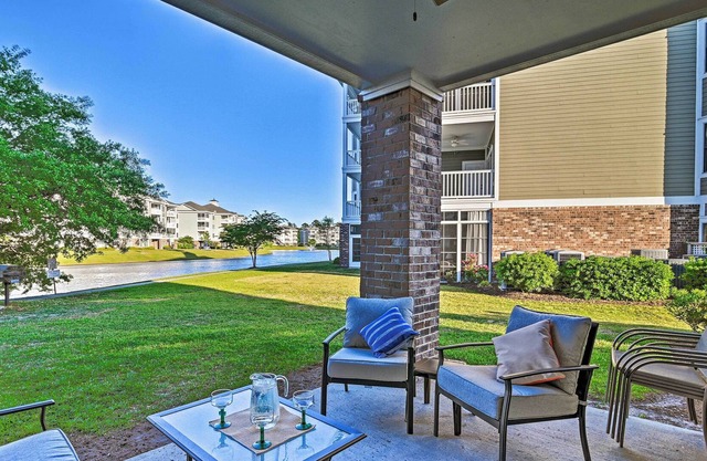 Condo w/ Patio & Pool Access ~ 2 Miles to Beaches