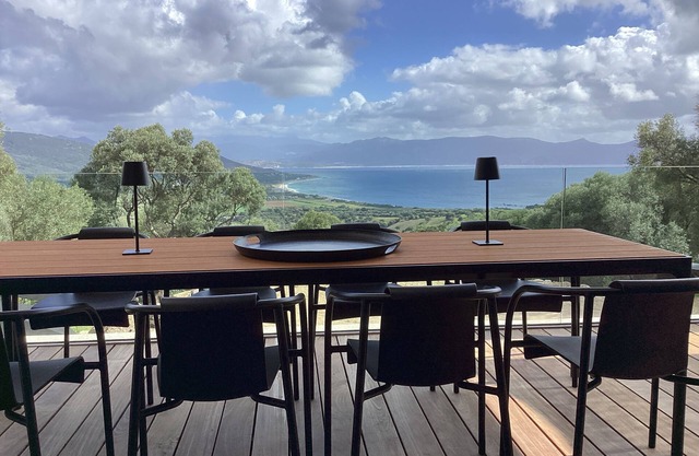 Contemporary villa sea view heated pool