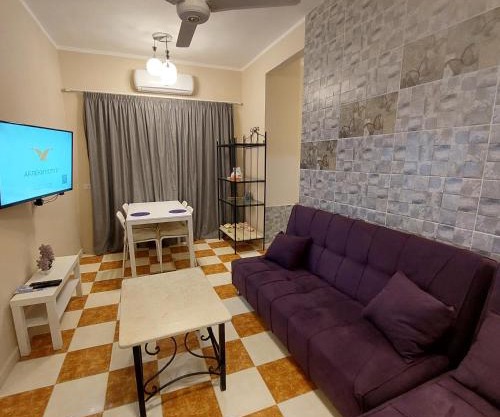 Coral flat with 2 bedrooms and 3 balconies .
