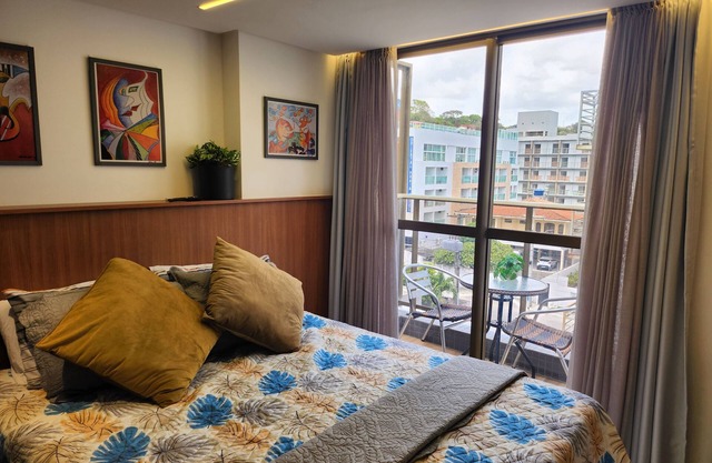 Cozy beachfront Studio. AC-WiFi-Gym-Parking. Delightful Cabo Branco João Pessoa
