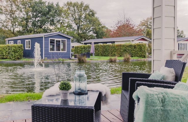 Cozy chalet on a pond, at the edge of the forest