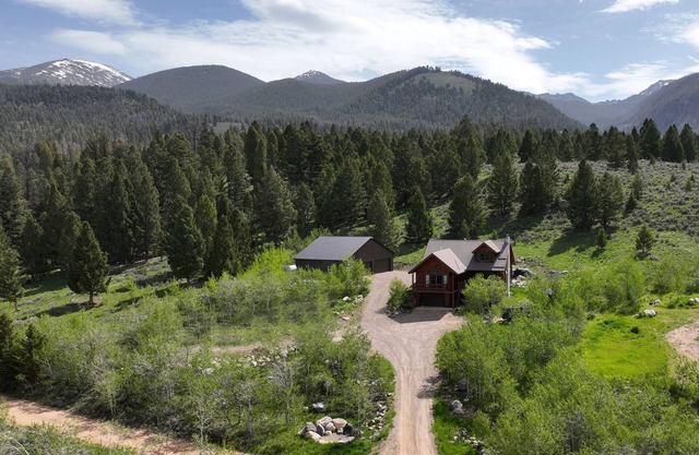 Cozy Large Cabin with hot tub and skiing and hot springs near by! Trails galore!