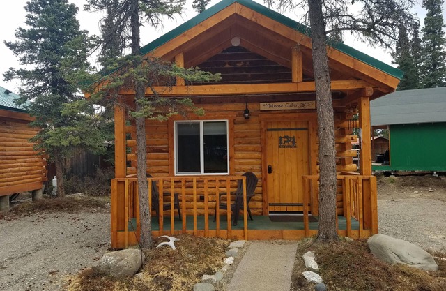 Cozy Moose Log Cabin