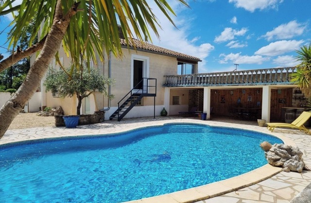 Cozy villa with a private pool and a terrace