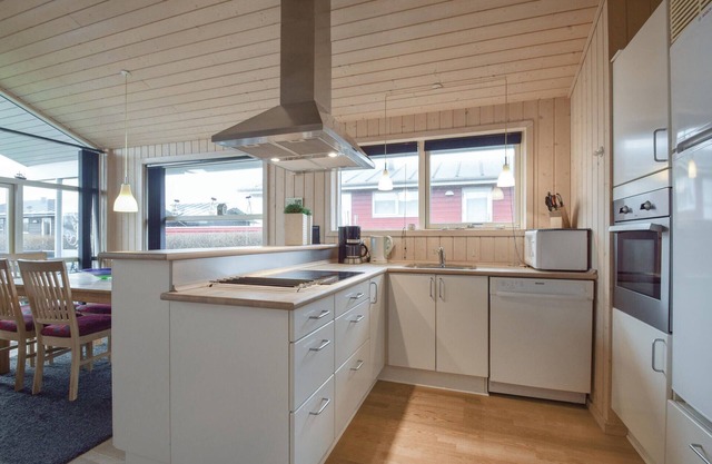 Dageløkke Holiday Center consists of 112 terraced houses and 42 semi-detached houses.