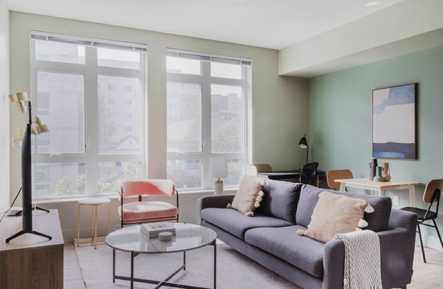 Delightful First Hill Jr 1BR w/Bike Storage, Gym & W/D, by Blueground