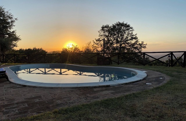 detached villa with a private swimming pool and a large terrain