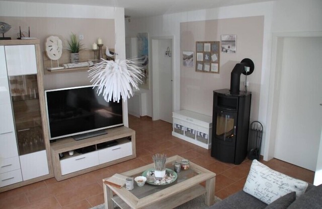 Dreamlike comfort-apartment with sauna, fireplace and beach chair