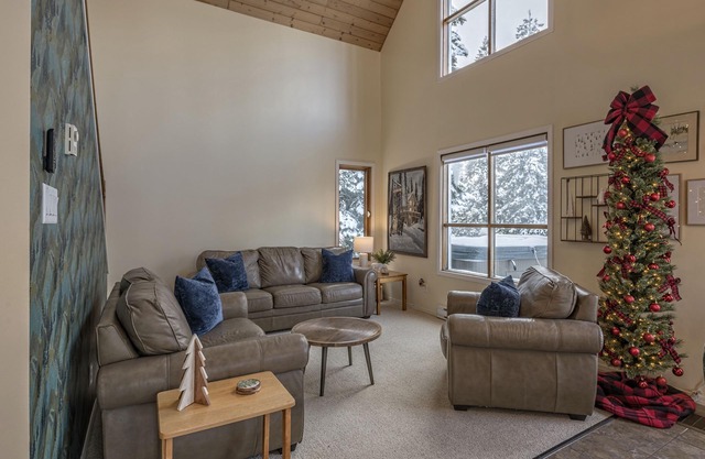 Easy ski-in and ski out from this home with private hot tub, laundry & fireplace