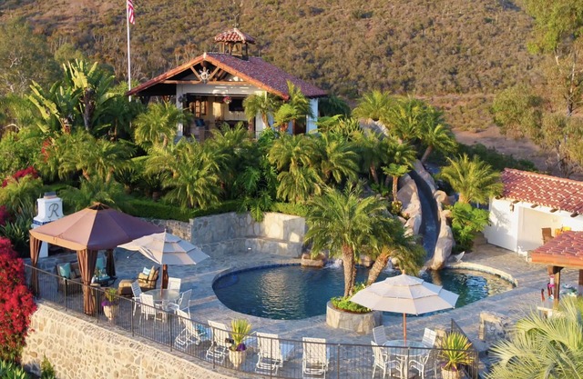 Elegant hacienda home with elevated entertainment area & private pool