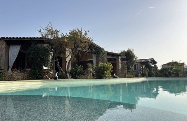 Elegant poolside cottage by the turquoise sea of Chia