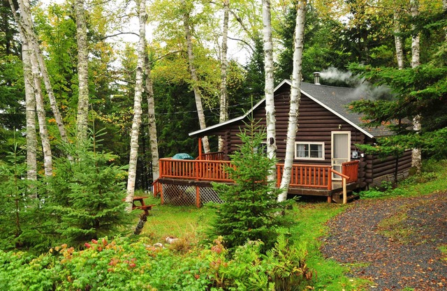 Experience Log Cabin Living on the Shores of Rangeley Lake