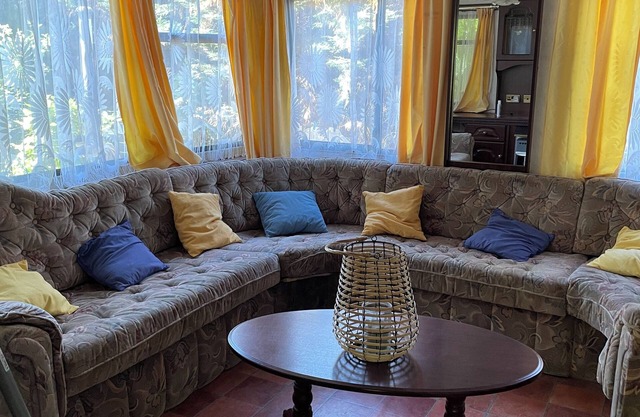 Family mobile home on a quiet, friendly campsite
