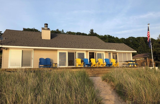 Fantastic Lake Michigan beachfront property in Montague Michigan.