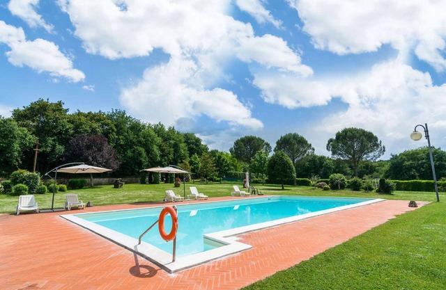 Farmhouse with Pool View