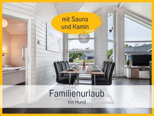 Ferienhaus Küstenzauber Kalifornien - mit Hund - komplett eingezäunter großer Garten - Sauna und Kamin - im Sommer Strandkorb inklusive