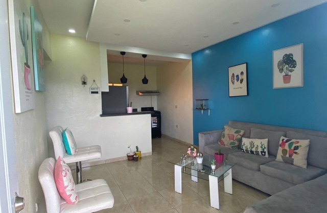 Furnished and comfortable apartment. It is located in a central part