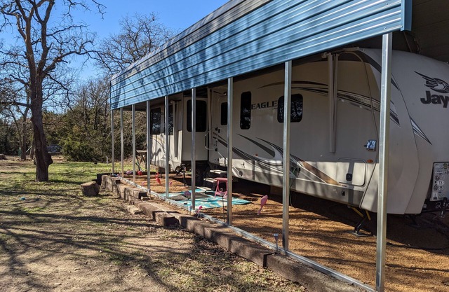 Glamping in a luxurious Travel Trailer