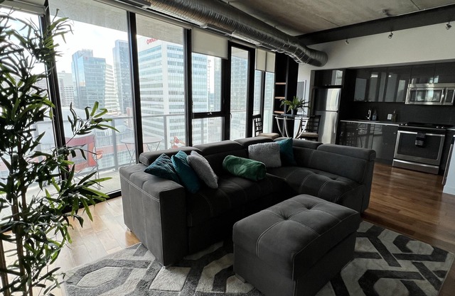 Gorgeous 2 bed sleeps 5 w/surreal view downtown laundry wifi