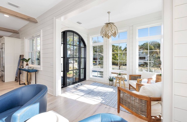 Gorgeous home with private pool and just a short walk to beach.