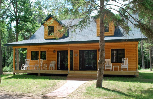 Gorgeous log home on Big St Germain Lake
