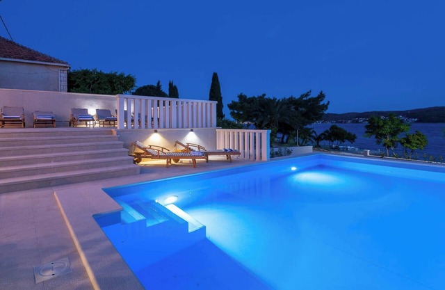Great beachfront Villa Sasha with swimming pool and amazing sea view!