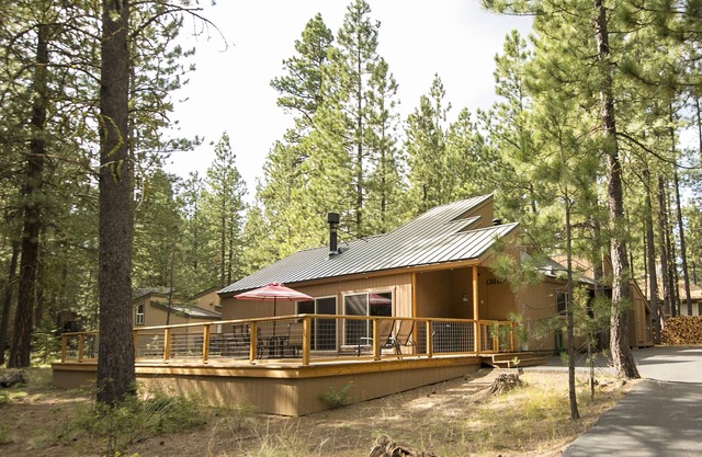 Great Family Cabin with resort hot tubs and pools.