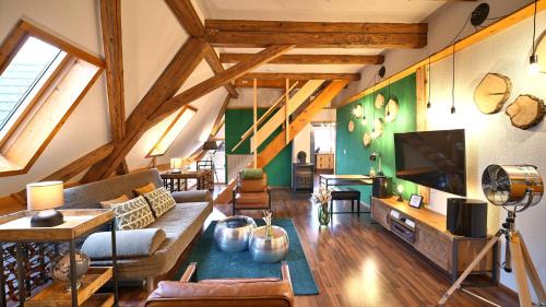 Green Loft Schwarzwald - Dach-Balkon-Musik-Ecke