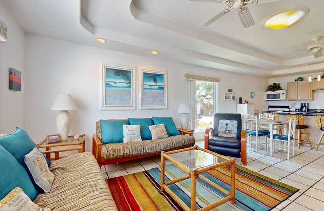 Group-friendly retreat with private deck - 3-minute walk to beach