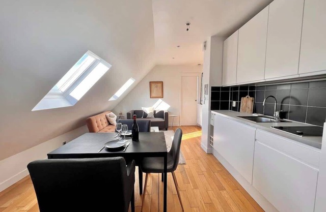 Habitat Parisien -1BR-1BA with Parisian rooftop view