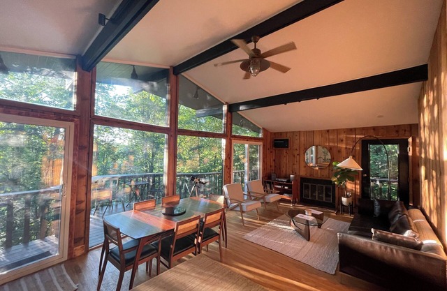 Hemlock House! MCM Cabin with Hiking Trails & Fire Pit