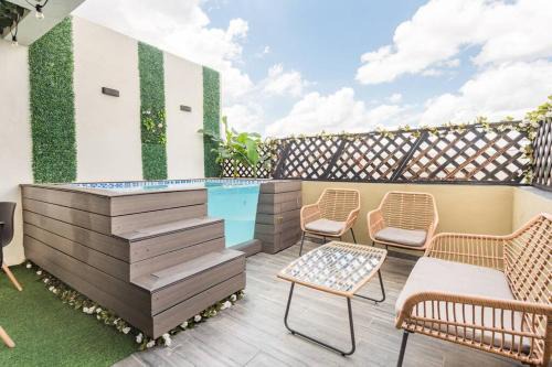 Hermoso apartamento Penthouse con terraza y Jacuzzis privado