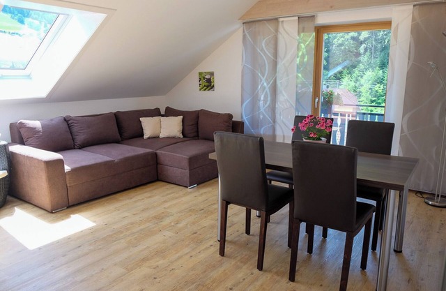 Holiday Apartment 'Mühlefelsen, Type B' with Mountain View, Balcony and Wi-Fi in Münstertal