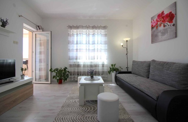 Holiday apartment with balcony, air conditioning and wifi