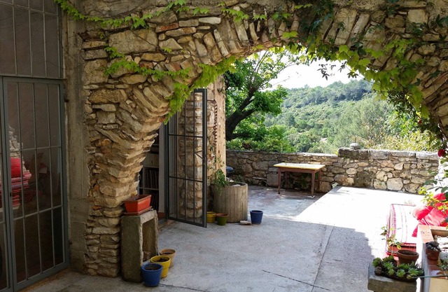 house in the south of France with terraces and garden