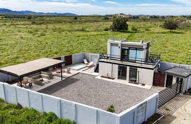 House of Gemini is a secluded property in the center of Valle de Guadalupe
