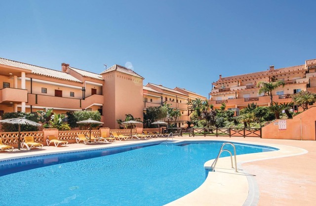 In a well-maintained residential complex with community pool in Mijas Costa you will find this beaut